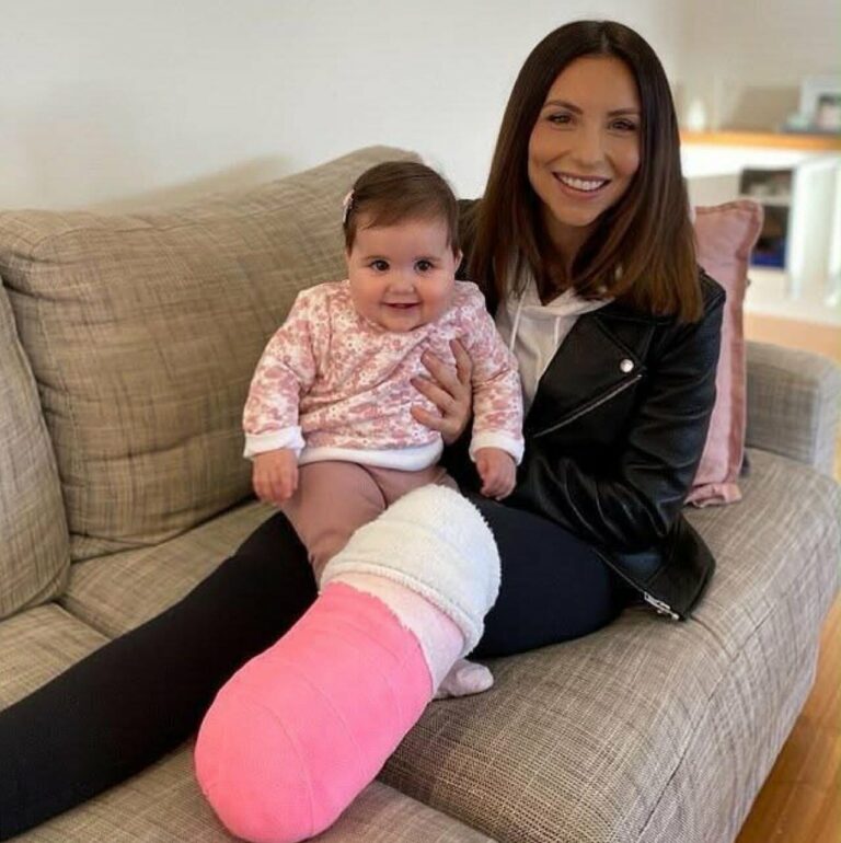 I gave birth, lost a leg, and battled cancer in half a year