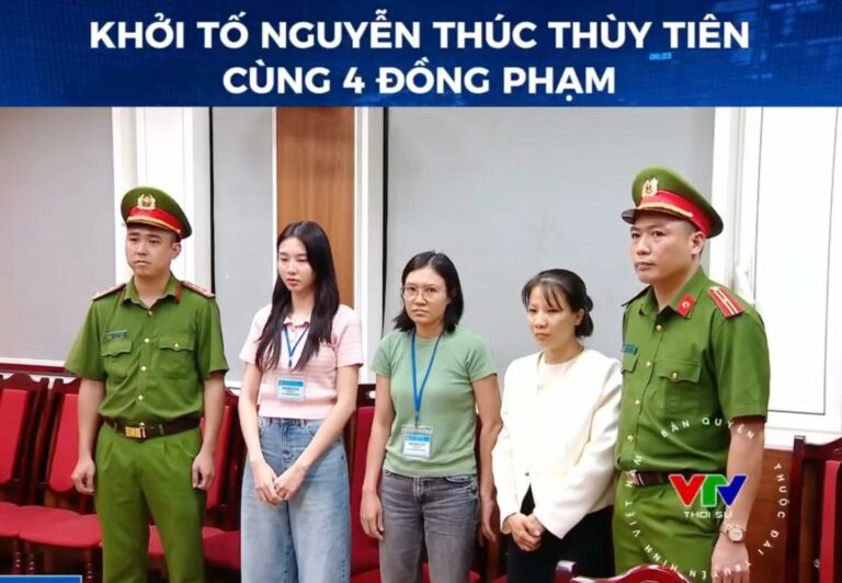 Hoa hậu Nguyễn Thúc Thùy Tiên bị kh;ởi t;ố