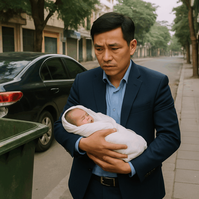 Tỷ phú nhặt đứa tr;ẻ trong đống r;ác, bên cạnh là bức ảnh của vợ ông – sự thật khiến ông s/ững s/ờ