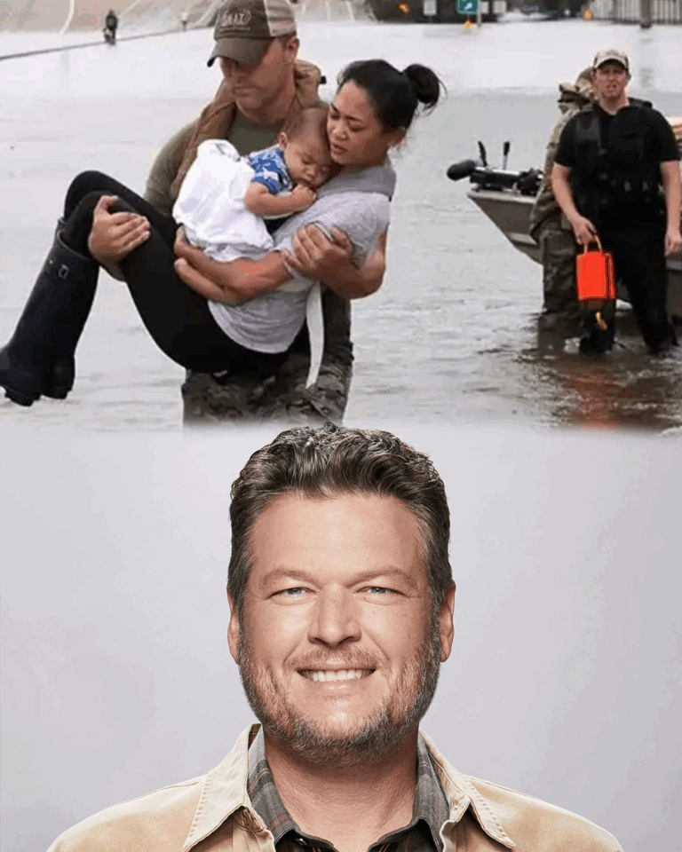 Blake Shelton stood beside a pickup truck packed with relief supplies, his eyes fixed on Gwen Stefani. “Babe, these folks in Texas really need us,” he said, his voice low and steady. “Homes destroyed, families torn apart… We’ve got to do something.”