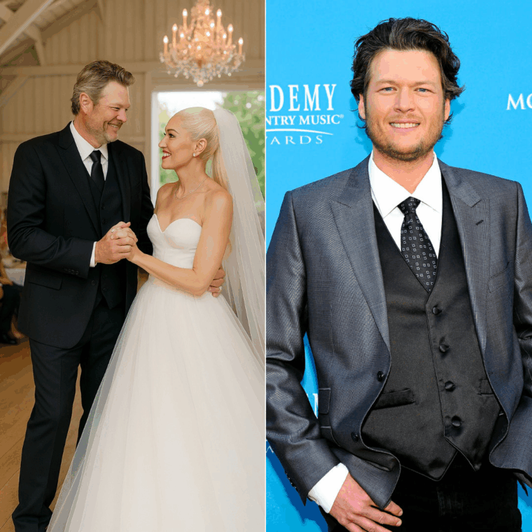 Four years ago today, Blake Shelton stood before Gwen Stefani at their wedding, eyes filled with tears, as he performed a song he wrote just for her. It moved everyone to tears—his bride, the guests, and even himself. 💍❤️ Watch the unforgettable moment below!