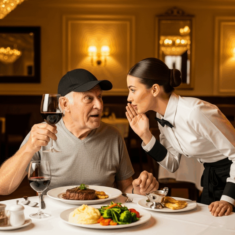 Disguised ceo dines at his own restaurant — a quiet note from the waitress changes everything