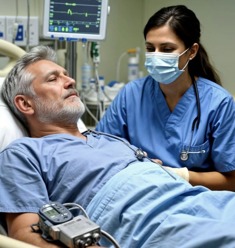 After Receiving The Money From His Wife, The Nurse Disconnected Him From The Ventilator, And At That Moment The Cleaning Lady Came In With A Mop…