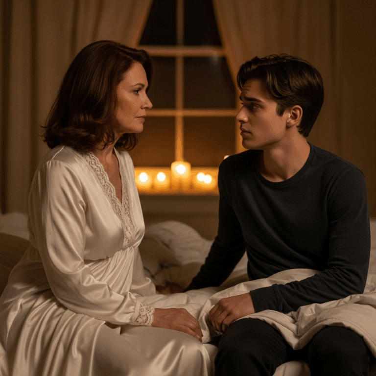 He married a woman 18 years older, drawn to her wisdom and depth—but on their wedding night, she sat in silence, untouched and distant. It wasn’t until 3 A.M. that he finally understood the haunting reason why…