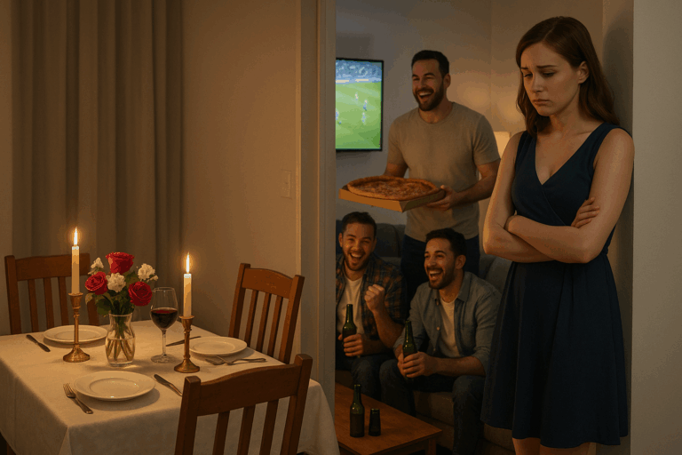 He canceled my birthday dinner so his friends could watch the game—so I gave him a night he’d never forget.