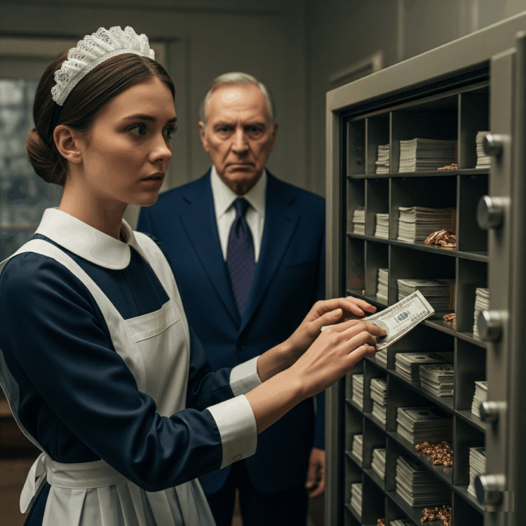 “Millionaire Leaves His Safe Open to Trap His Maid — But Her Reaction Left Him in Tears.”