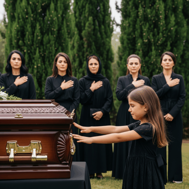 Ana stood beside her husband Rareș’s coffin. Dressed in black, her face torn by a pain even tears could no longer express, she held their two-year-old daughter, Sofia, tightly in her arms. The little one squirmed in her embrace — her face red and swollen from crying, shining with inconsolable tears. She didn’t know what was happening. All she understood was that her daddy was there, in that big wooden box… and he wasn’t coming back.