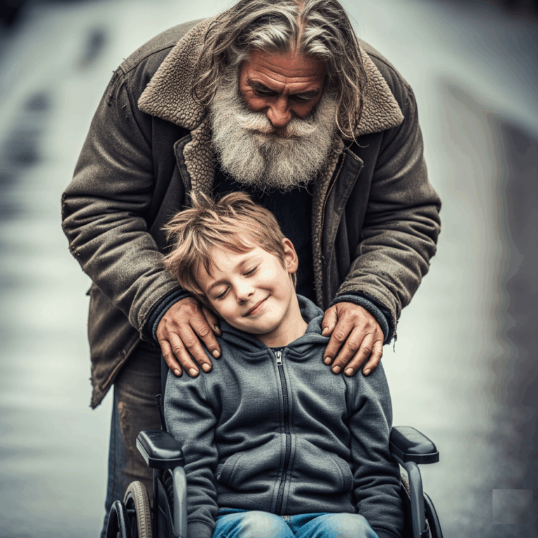 A disabled homeless man gave his wheelchair to a poor boy who couldn’t walk – five years later, the boy found him to repay his kindness…