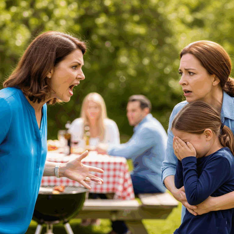 My sister slapped my daughter in front of everyone for being “too noisy.” My parents laughed.