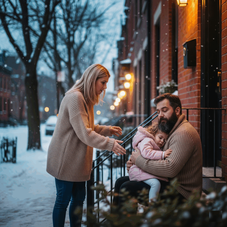 “She Took In a Struggling Single Dad for One Night—Then Discovered He Was Her New CEO.”