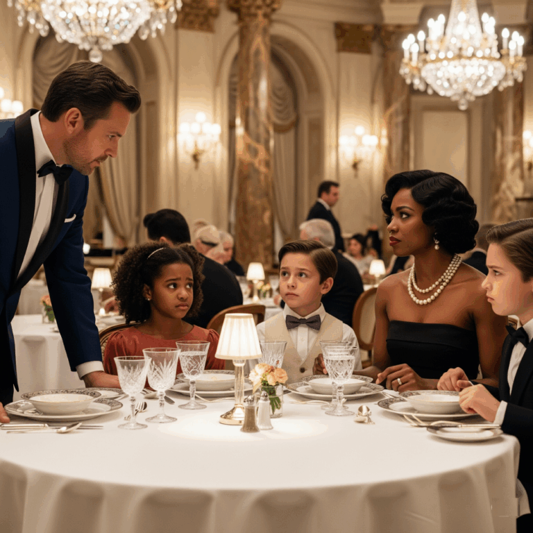 A millionaire spots a familiar woman at a restaurant — but the three kids beside her make him drop his fork.