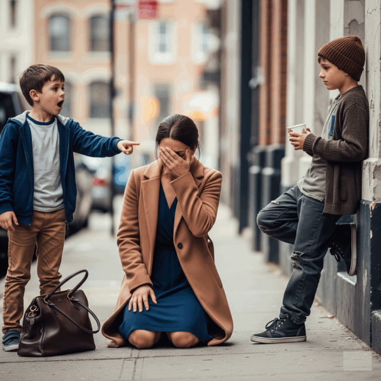 “Mom, he’s my brother!” – said the little boy to his millionaire mother. When she turned around and saw the two of them together, she fell to her knees, weeping.