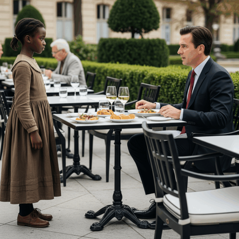 “Can I eat with you?” the homeless girl asked the millionaire. His response left everyone in tears.