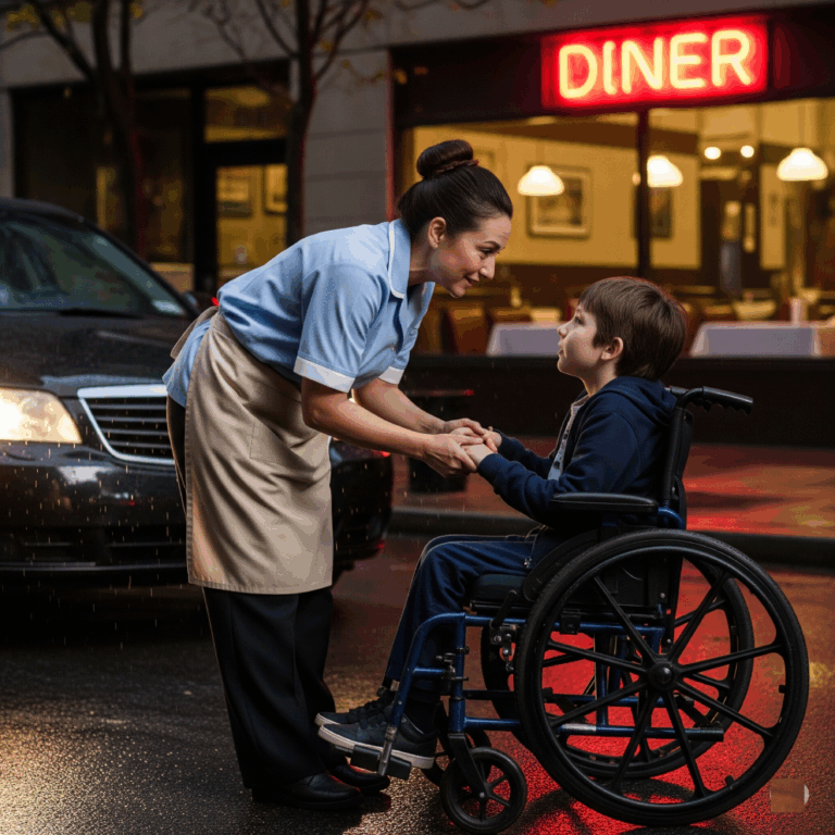 She saw a cold, shivering boy outside her restaurant – Little did she know, his father was watching from across the street… And what happened next left her completely stunned!