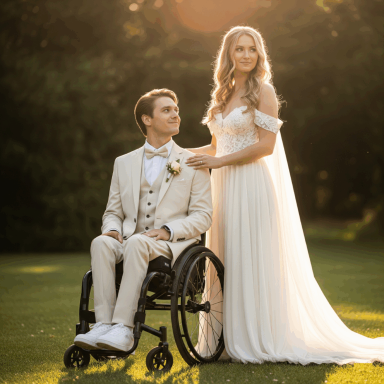 She married a disabled man, but there was a big surprise waiting for her at the wedding.