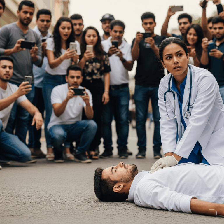 🩺 “No One Helped the CEO… Until a Girl Stepped In with Professional First Aid Skills”