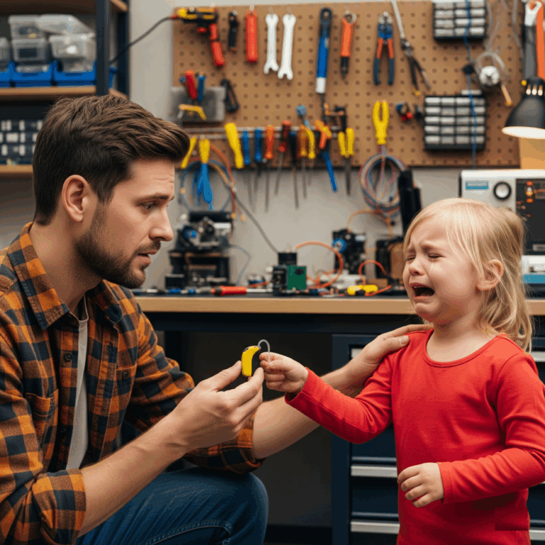 “Sir, my mother can’t hear me. Can you fix it?” the girl said to the technician—He was stunned by what he saw.