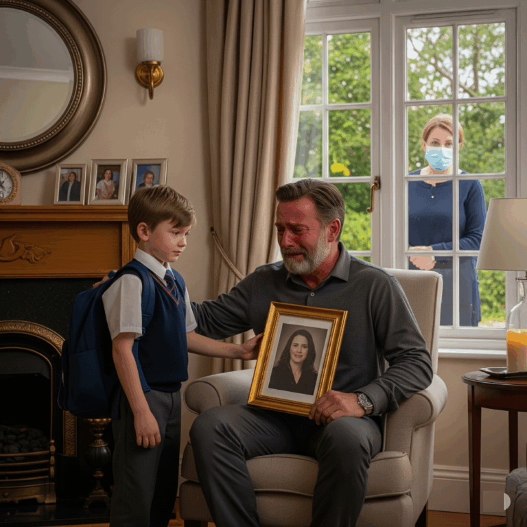 “Dad, I saw Mom at school today. She told me not to go home with you anymore.”