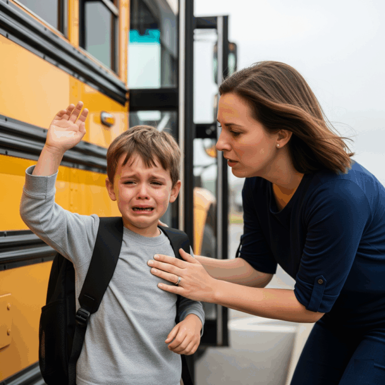 “He Cried Every Morning on the Bus—Until One Woman Reached Back”
