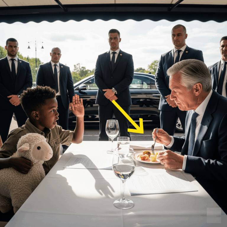 A homeless boy shouts, “DON’T EAT THAT!”… The billionaire freezes when he finds out why!