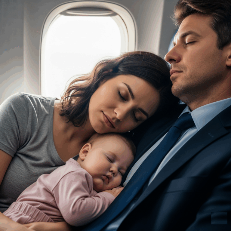 Exhausted Mom and Her Baby Fall Asleep on CEO’s Shoulder Mid-Flight — What Happens When She Wakes Up Leaves Her Speechless.