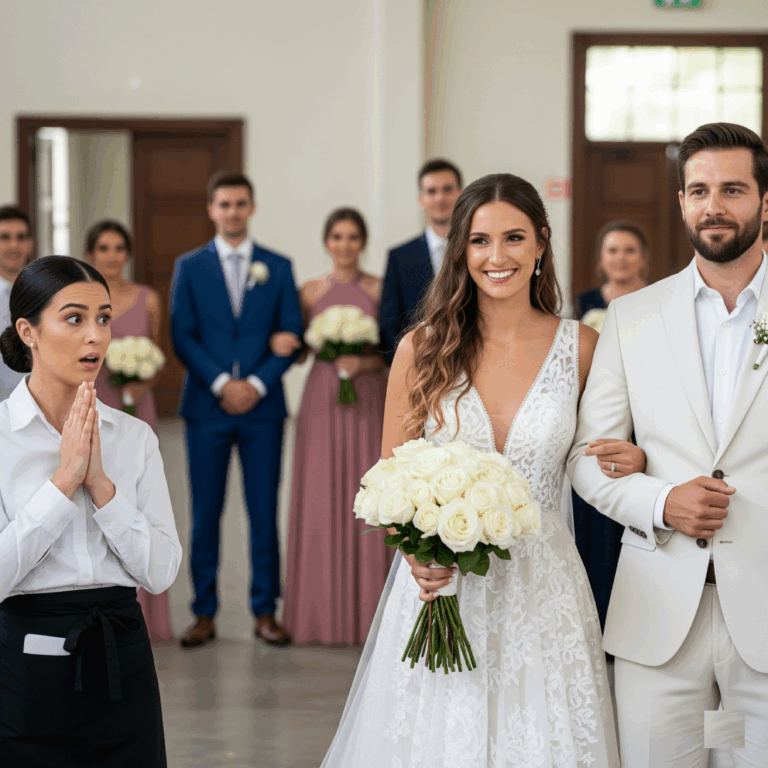 Working as a Waitress at a Wedding, I Froze When I Saw My Own Husband Dressed as the Groom