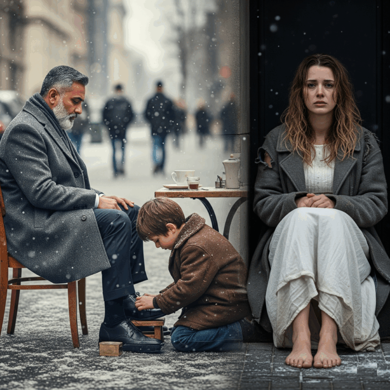 “Please, just $10,” the little boy begged to shine the CEO’s shoes — when he said it was to save Mom…