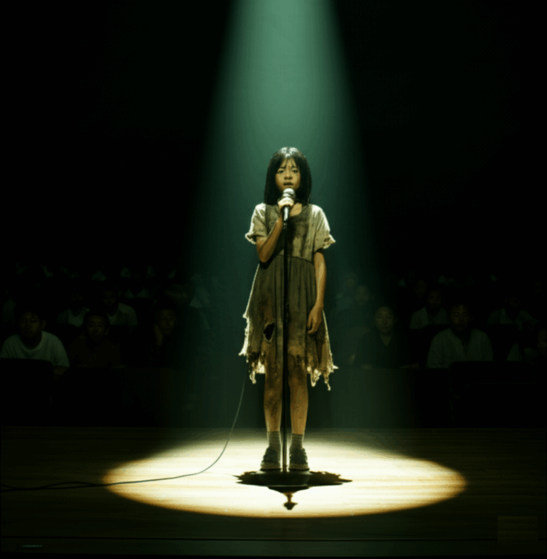 Mocked at school, a poor girl’s voice silenced a room.