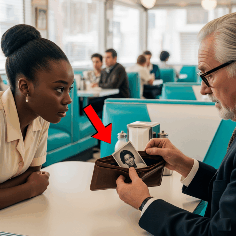 “Why Do You Have a Photo of My Mother in Your Wallet?” The Black waitress’s question left the chairman speechless…