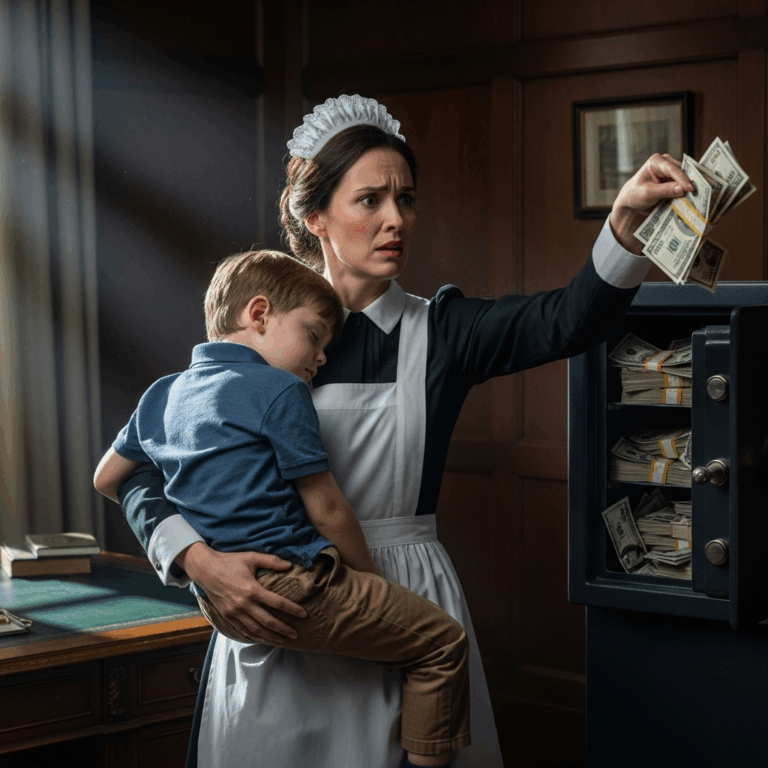 The housemaid stole money from her boss to save her critically ill son – but his reaction left everyone astonished.