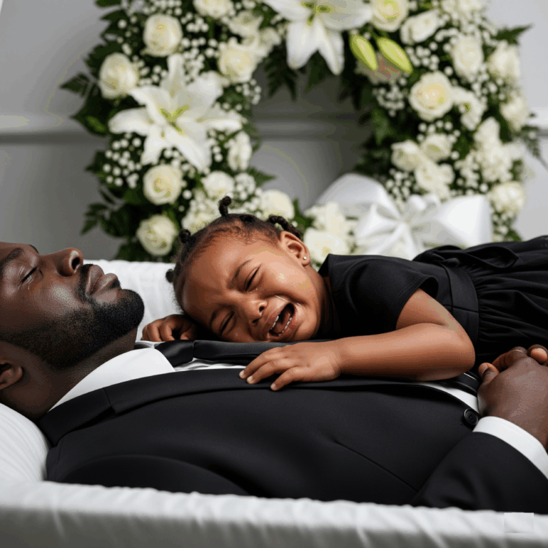 “Papa is just tired,” said the child at the casket — but no one could have expected what happened next…