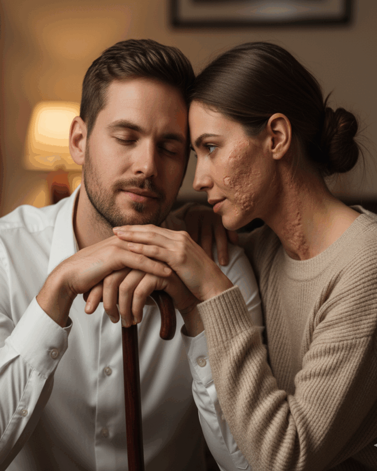 I Married a Blind Man Because I Thought He Couldn’t See My Scars — But On Our Wedding Night, He Whispered Something That Froze My Soul