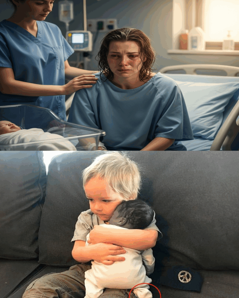The stillborn baby was placed in his older brother’s arms, seconds later, a cry echoes loudly!