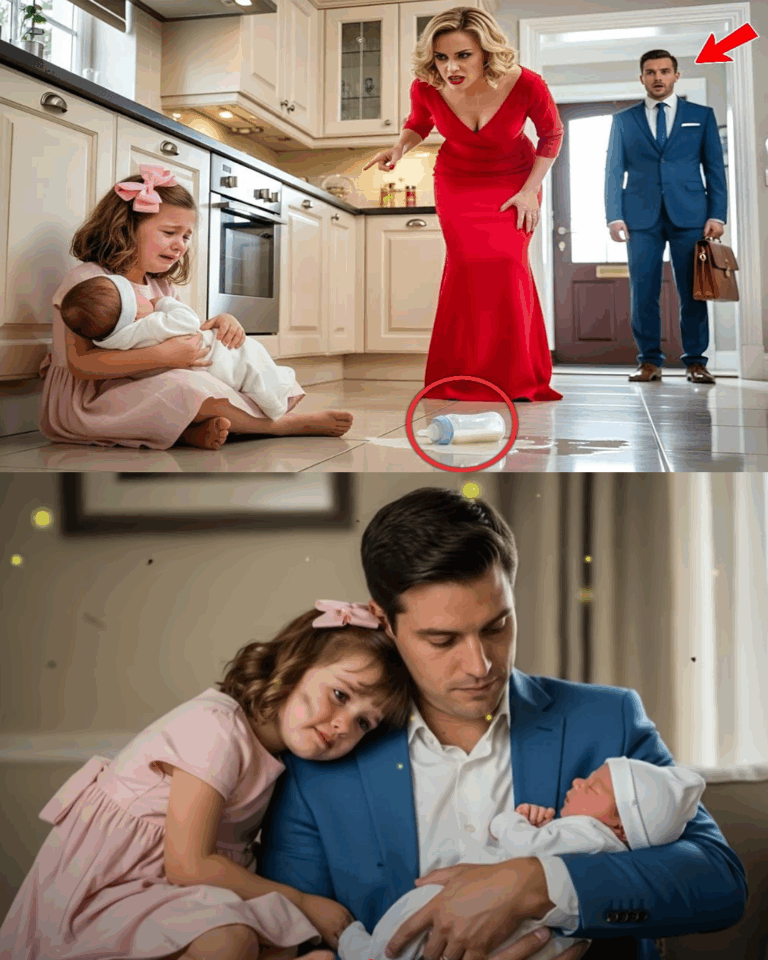 Crying Little Girl Said ‘Please Don’t Hurt Us’ — Seconds Later, Her Millionaire Father Came Home…