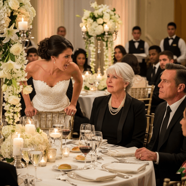 They Placed Her Mother at the Staff Table — Then the Billionaire Bride Stood and Froze the Room