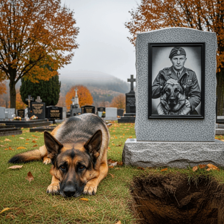 Everyone thought this dog was mourning his lost master… But what the vet discovered chilled the whole village’s blood…