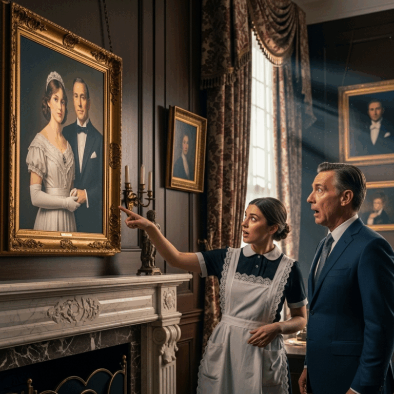 The Maid Saw Her Mother’s Face in the Billionaire’s Portrait-and…