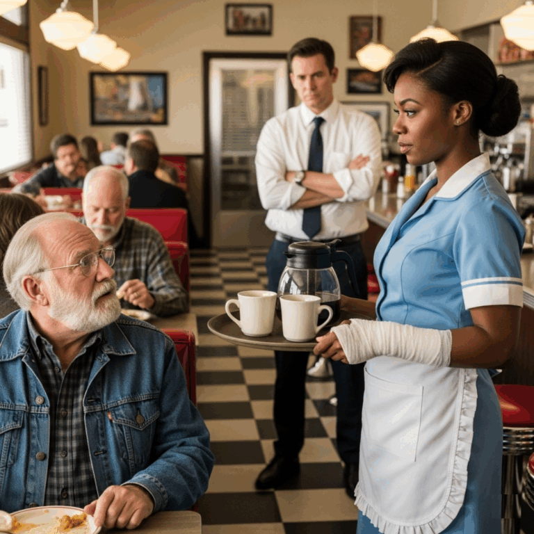Undercover Owner Saw Waitress With a Broken Hand in His Diner—What He Discovered Left Him Stunned