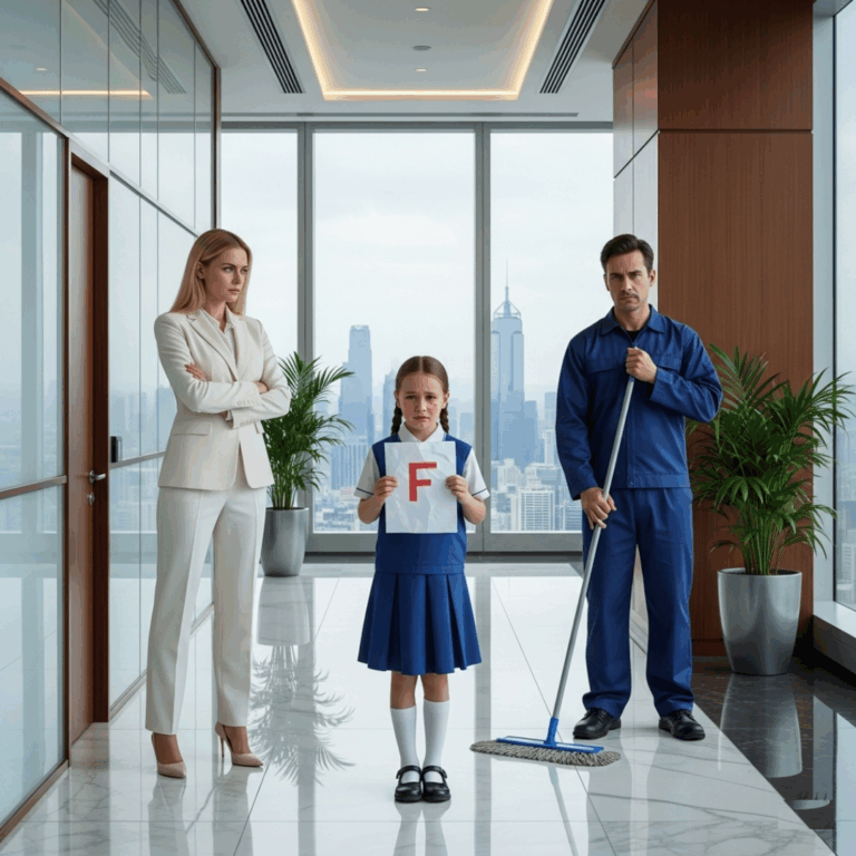 Billionaire’s Daughter Failed Every Test — Until the Single-dad Janitor Taught Her One Secret