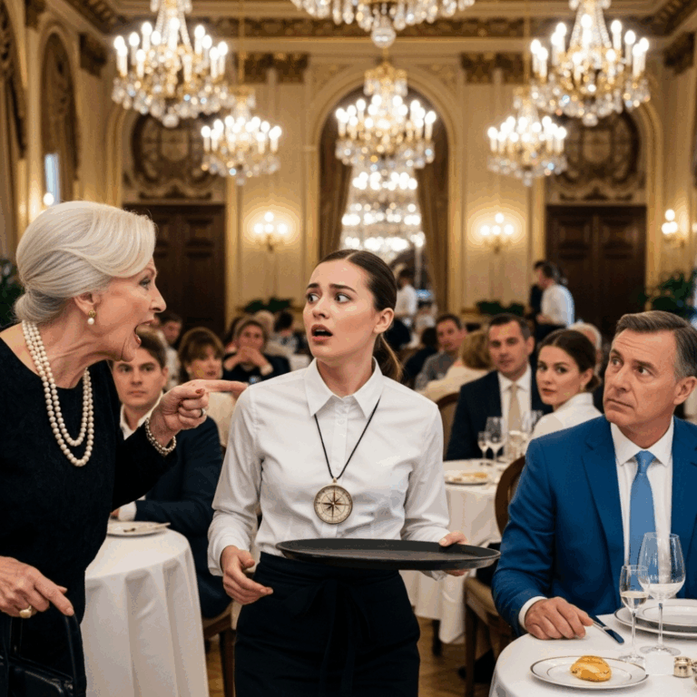 Waitress Was Fired in Front of Everyone — Then a Billionaire Saw Her Pendant and Froze