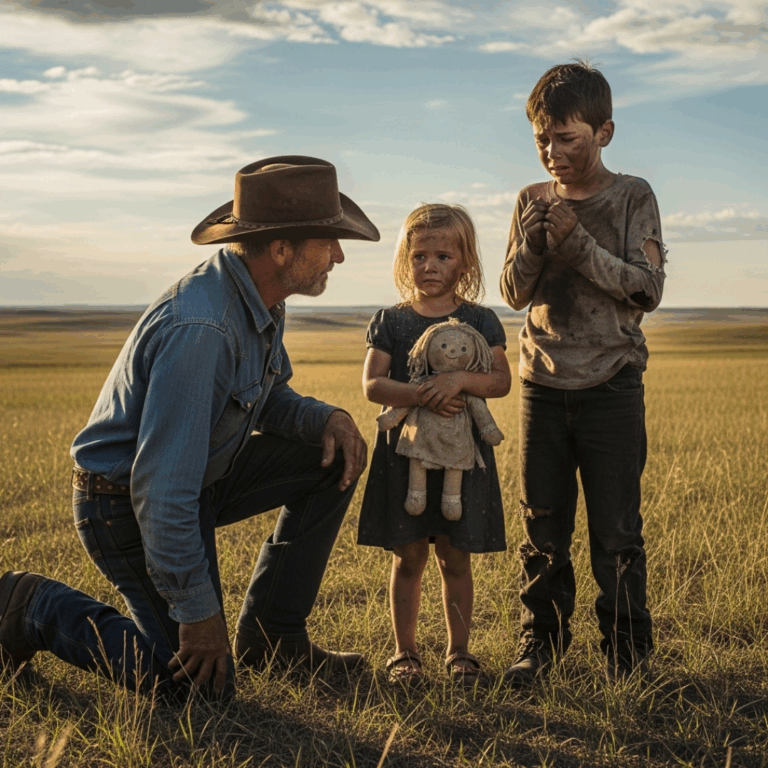The Boy Whispered, “Spare My Sister, Take Me Instead” — The Rancher’s Response Shocked Them Both