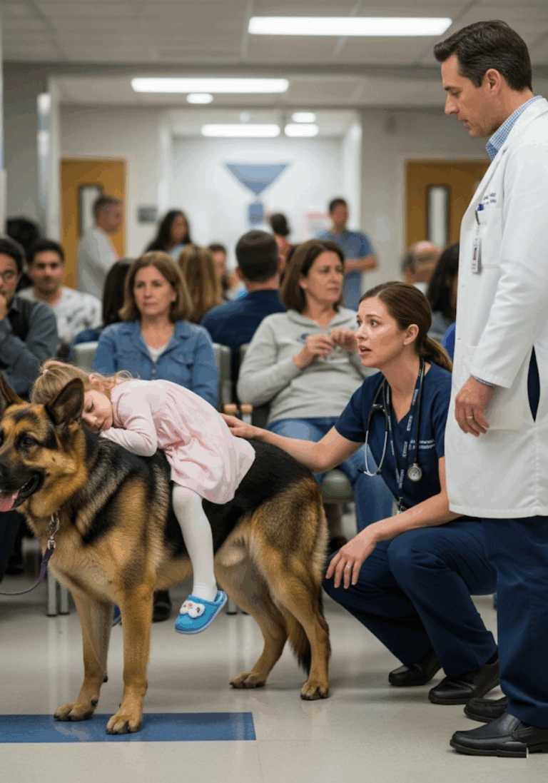 K9 Dog Walks Into Hospital with a Wounded Girl – No One Could Believe What Followed!