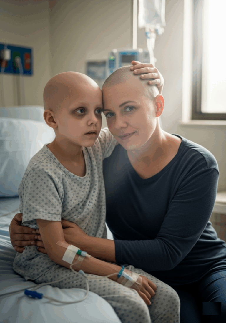 A Mother Shaves Her Head to Stand Beside Her Daughter in the Battle Against Cancer