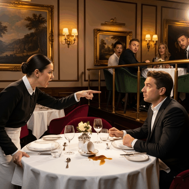 Everyone in the café feared the rude millionaire — until the new waitress finally stood up to him.