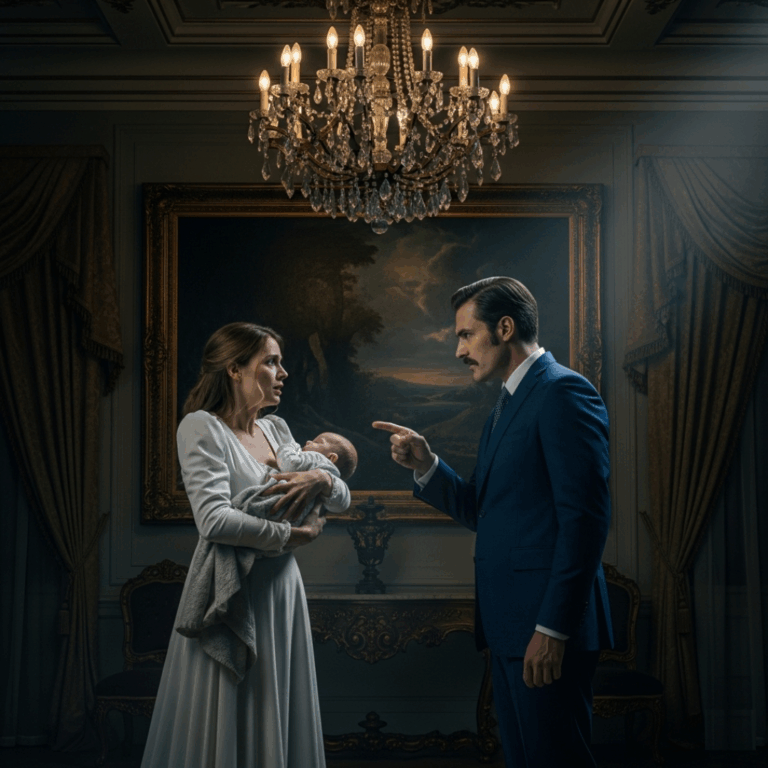 “He is not my son,” declared Victor Halden, his voice cold and unforgiving, echoing through the marble hall of the mansion. “Pack your things and leave.”