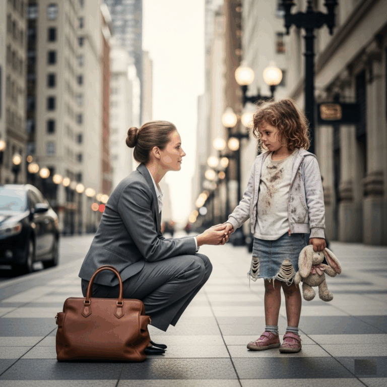 I Don’t Have Mama, Can I Spend A Day With You, Ma’am?” — Begged the Little Girl to the Female CEO…