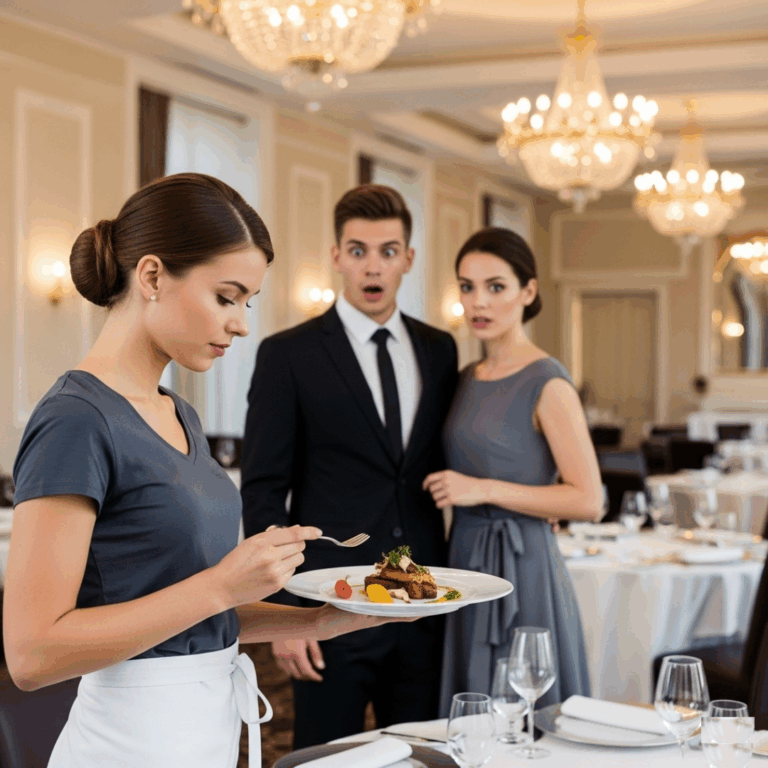 “He Walked Into a Restaurant… Then Froze When He Saw His Pregnant Ex-Wife Serving Food”