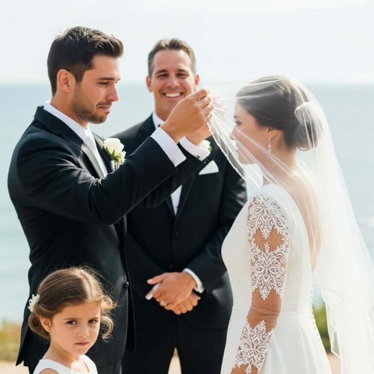 My wife Claire died five years ago. I raised our daughter Emily alone. We went to my best friend Lucas’s wedding to celebrate a new beginning. But when the groom lifted the bride’s veil, I saw Claire’s face. Emily tugged my sleeve and whispered, ‘Daddy, why is Mommy marrying Uncle Lucas