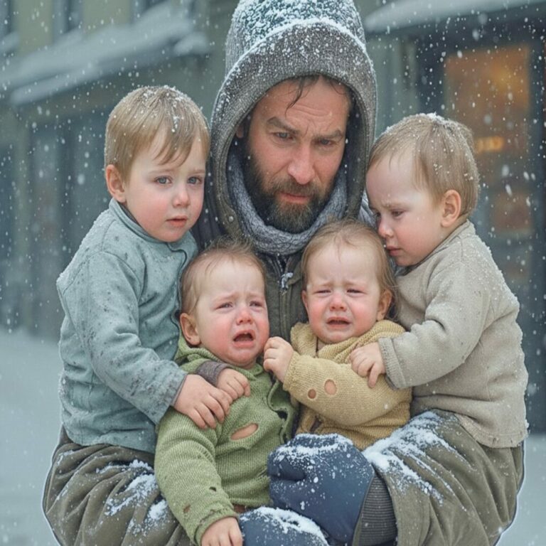 A bakery worker sees 4 ABANDONED CHILDREN in front of his bakery, BUT WHEN HE GETS CLOSER he sees…