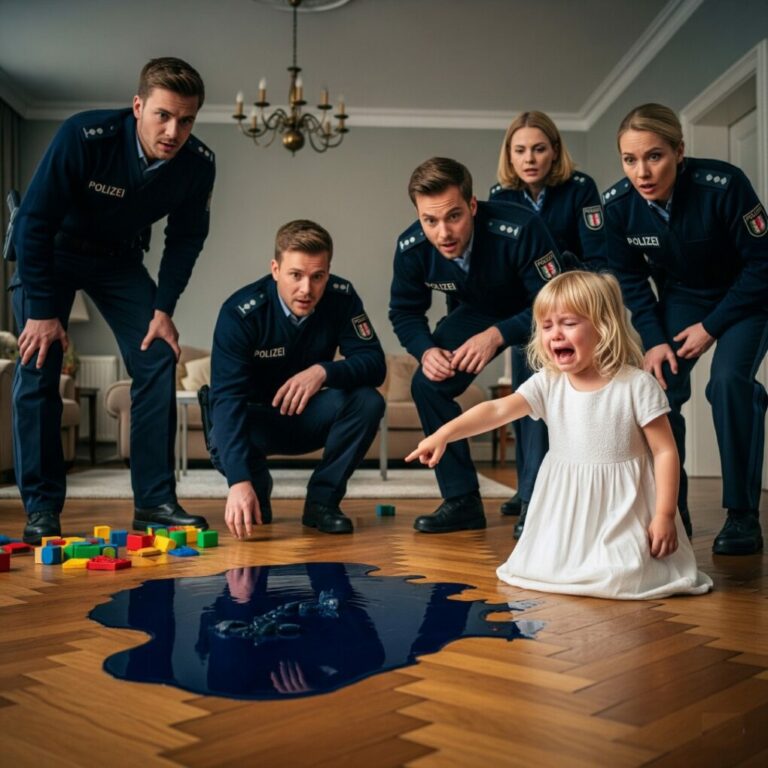 “Dad isn’t dead—he’s under the floor,” the little girl whispered through sobs…